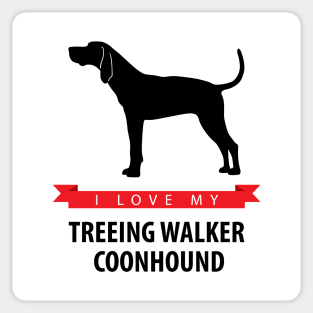 I Love My Treeing Walker Coonhound Sticker